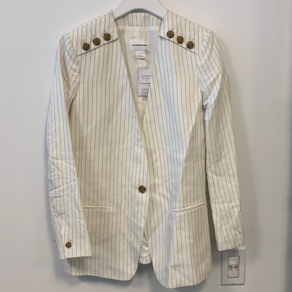 NWT Club Monaco pin Stripe Blazer Jacket